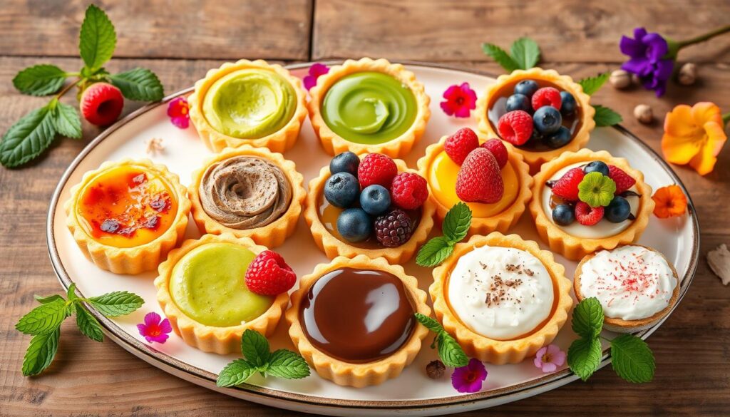 Egg tartlet variations Egg tartlet variations